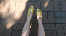 Gold Glitter TOMS Espadrilles 2.jpg