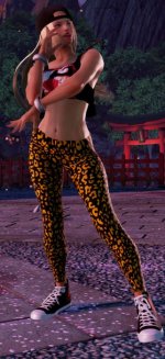 Lilli from Tekken 7 leopard pants.JPG