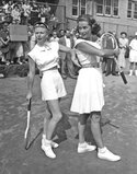 Ginger Rogers and Jinx Falkenburg at a celebrities tournament at the West Side Tennis Club in Fo.jpg