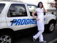 Flo from Progressive commercials cosplay.JPG