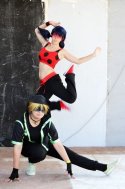 Miraculous Ladybug and Cat Noir cosplay.JPG