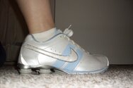 white, light blue, silver, & gray leather nike shox cl 2.jpg