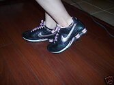 black & pink leather nike shox cl.jpg