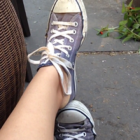 kicking my converse all stars off my tired feet in the park.mp4