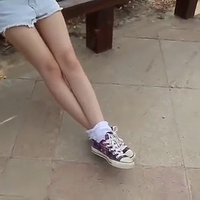 chinese girl converse and socks.mp4