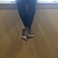 converse, socks and feet dangling teasing.mp4