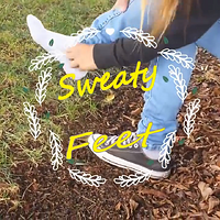 she show her sweaty white socks and sweaty feet.mp4